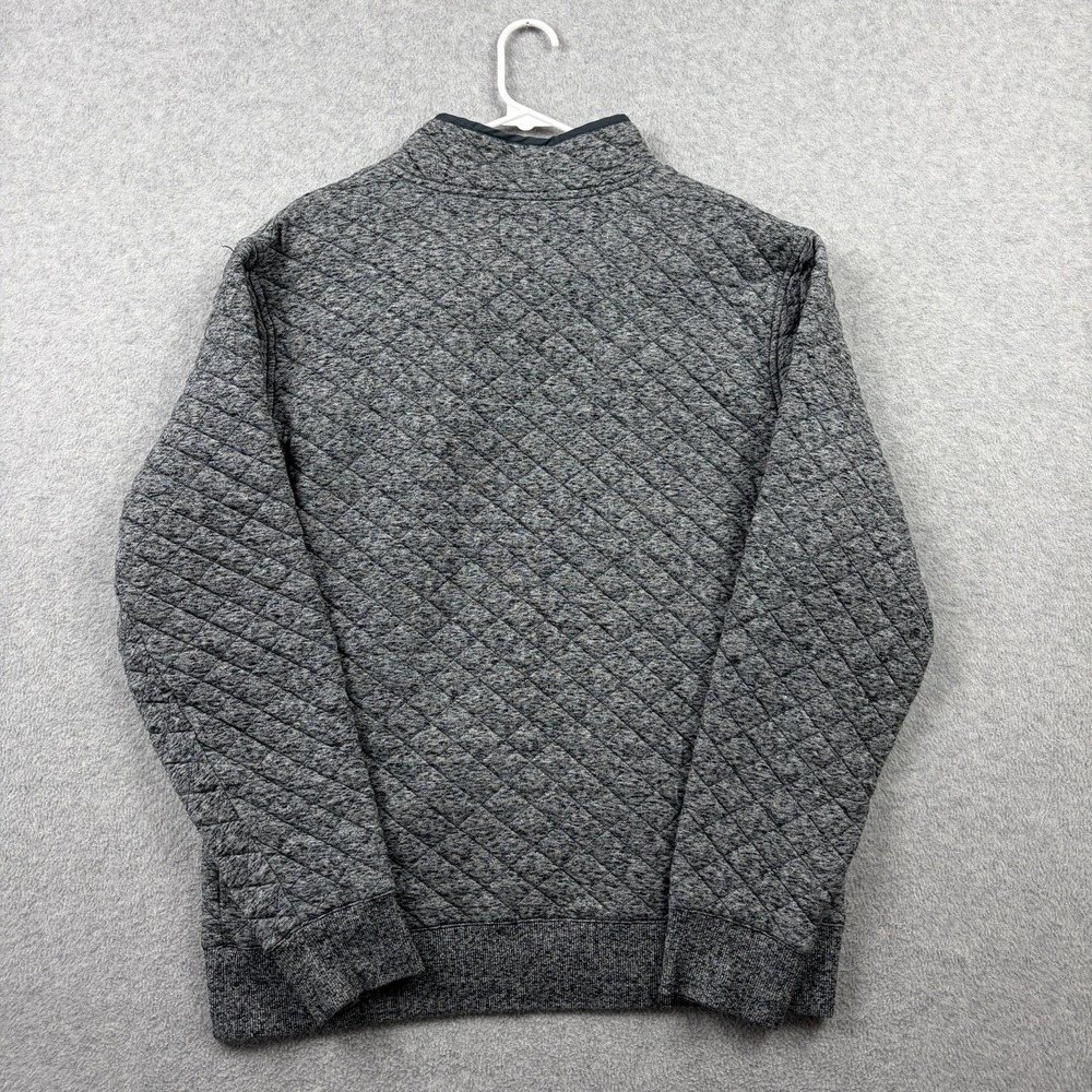 Faherty Epic Quilted Fleece Pullover Mens Large Gray 1/4 Snap T Jacket NBA Logo‎ - Picture 6 of 10